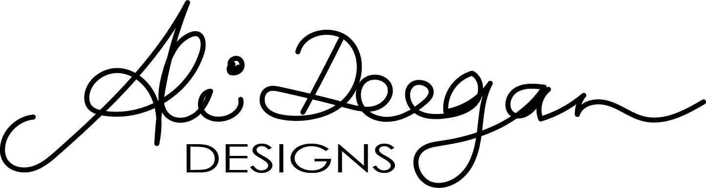 The logo for al degan designs.