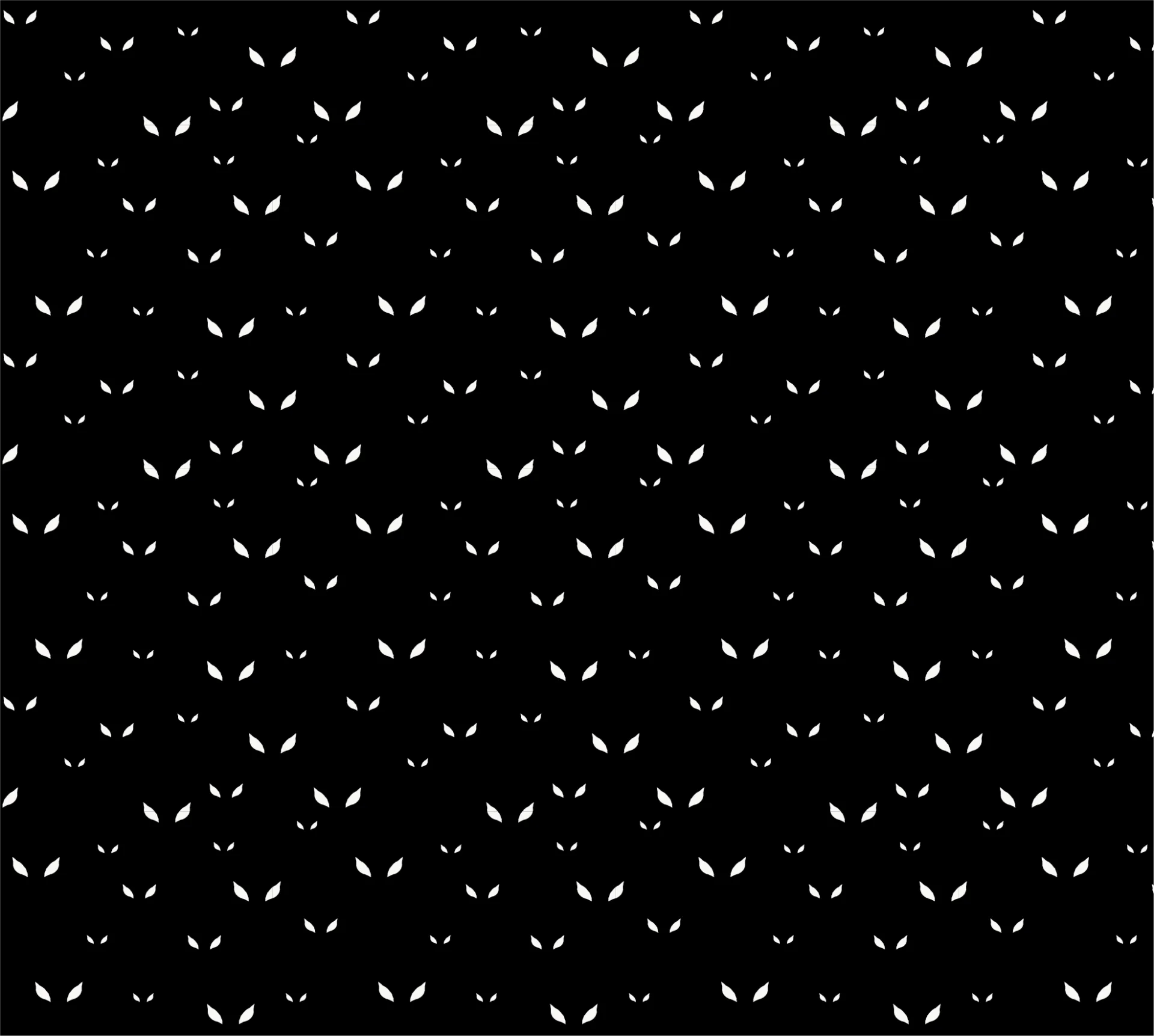 A black background with seamless Gothic pattern of white eyes on it.